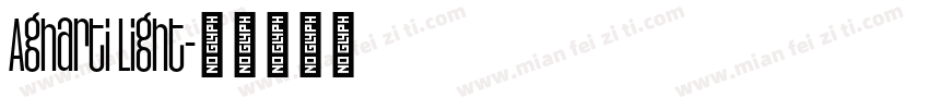 Agharti Light字体转换